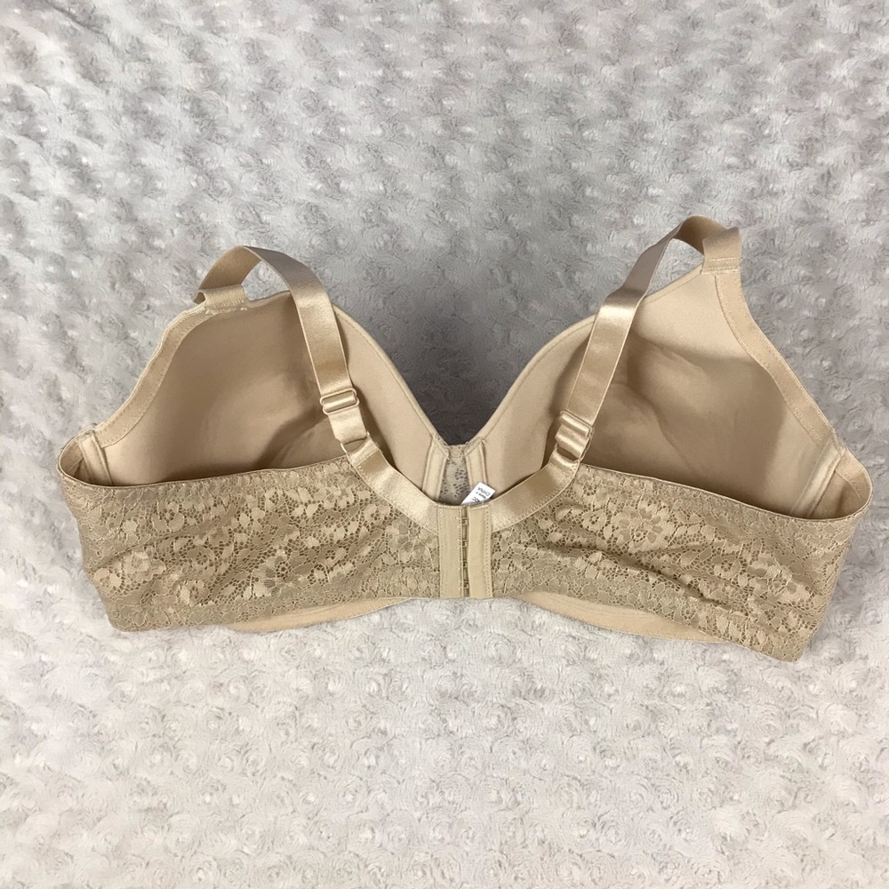 Comfort Choice Size 42C Bra Nude Tan Lace Trim - Picture 2 of 5